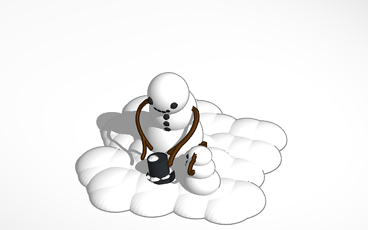 3D design Snowman - Tinkercad