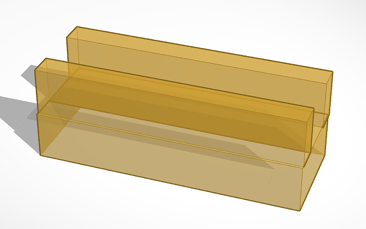 3D design U Channel - Tinkercad