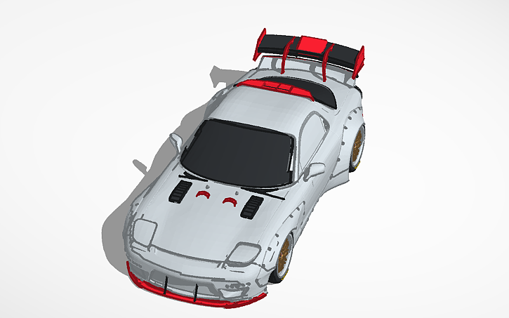 3D design MAZDA RX7 FD - Tinkercad