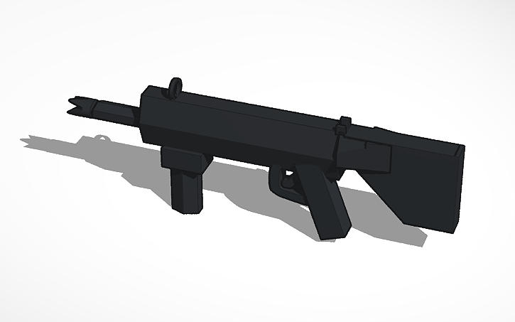 3D design rifle - Tinkercad