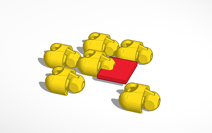 3D design octopus joints - Tinkercad