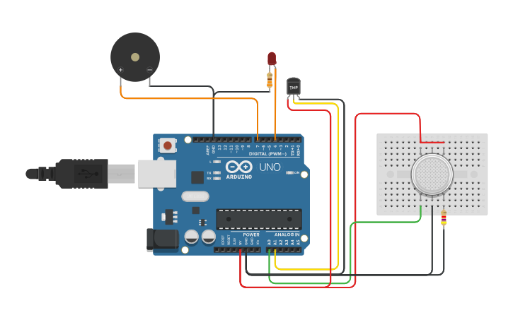 Circuit design smart automation fire/smoke/temp alarm system detector ...