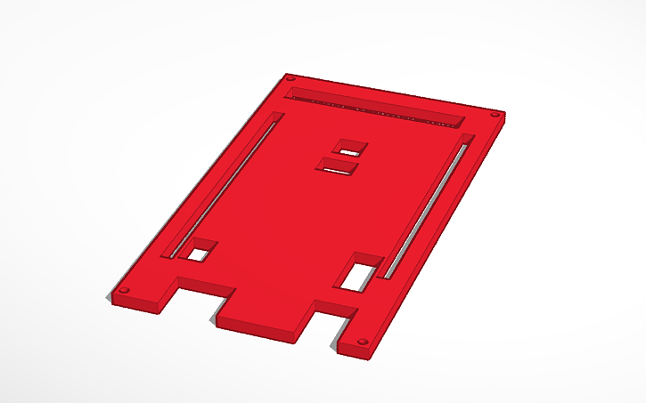 3D design Arduino Mega 2560 Case Deckel - Tinkercad