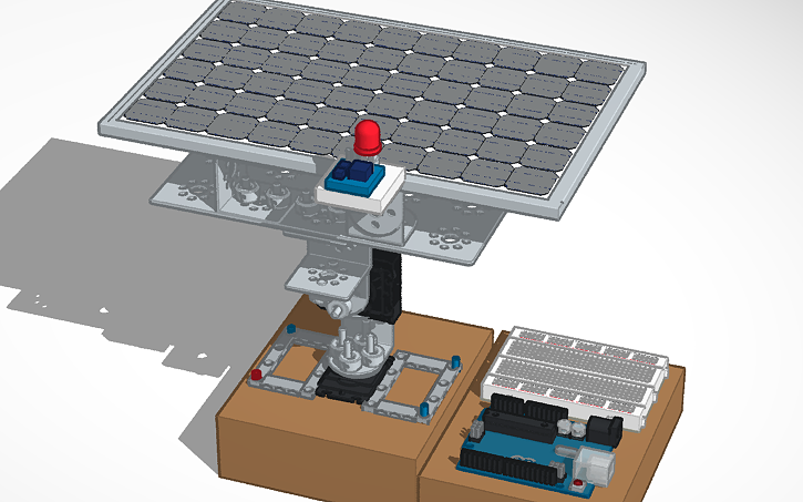 3D design Dual-Axis Solar Tracker - Tinkercad