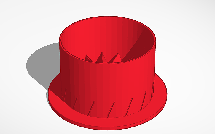 3D design 4in vortex vent - Tinkercad