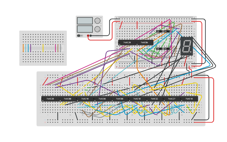 Circuit Design 7 Segment Bcd Decoder Tinkercad