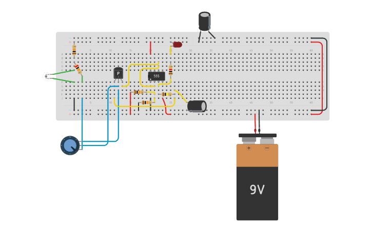 Circuit design 7.remote infrared control - Tinkercad