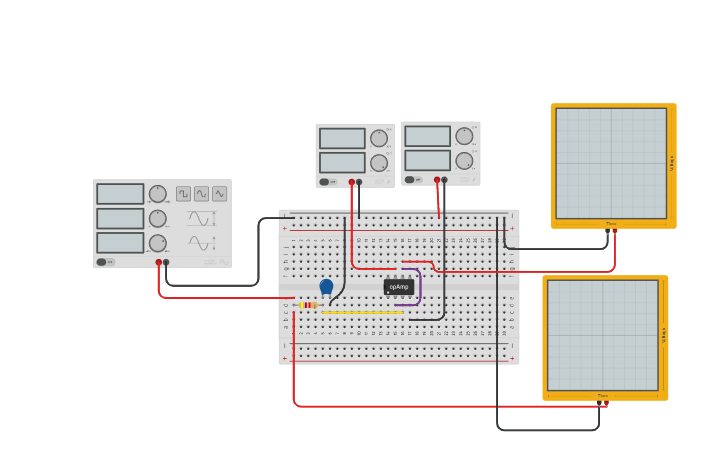 Circuit design Low pass filter - Tinkercad