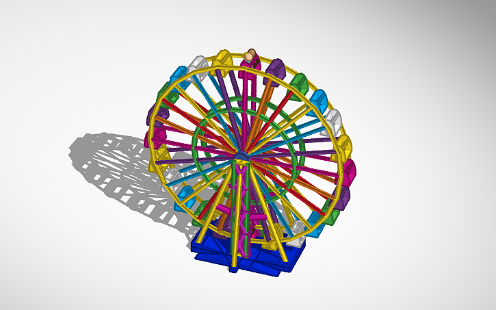 3D design Eresie Park Ferris wheel - Tinkercad