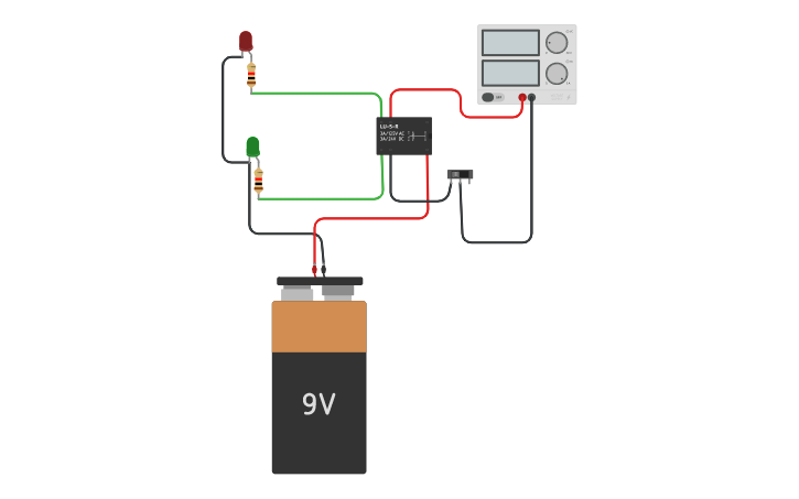 Circuit design RELAY SWITCH - Tinkercad