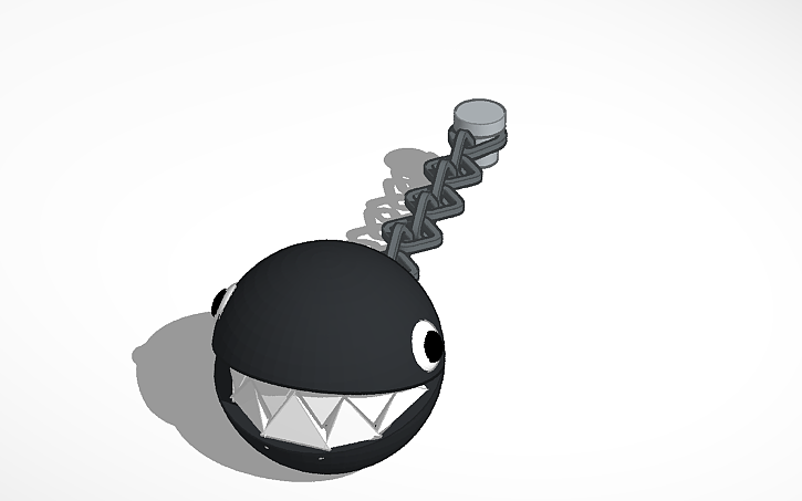 3D design chain chomp with working chain - Tinkercad