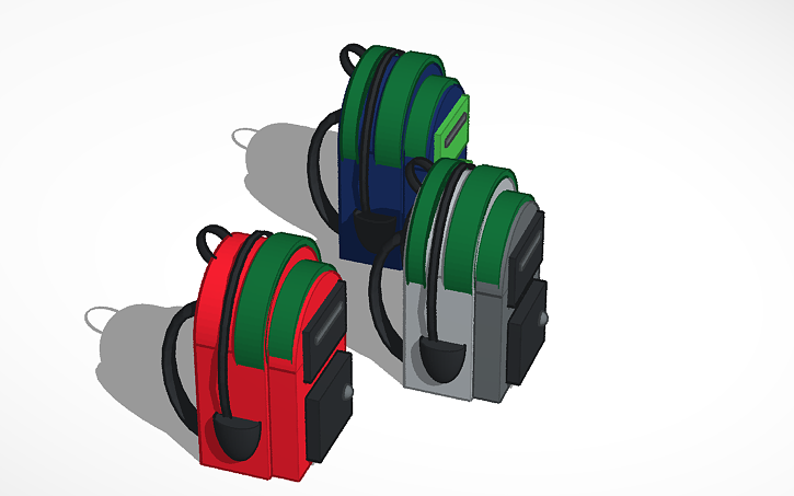 Cad Backpack 3D design BackPack - Tinkercad