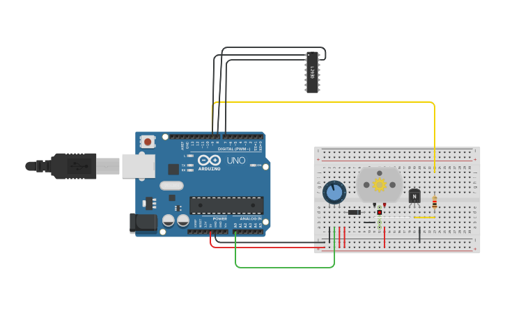 Circuit design Microprocessor and Embedded Project 1 - Tinkercad