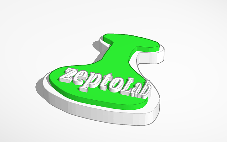 3D design Zeptolab logo - Tinkercad