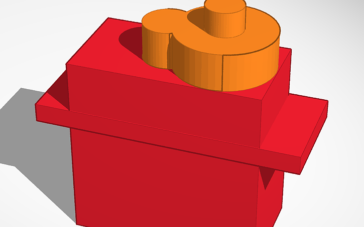 3D design Servo motor - Tinkercad