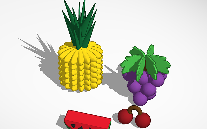 3D design Fruits - Tinkercad