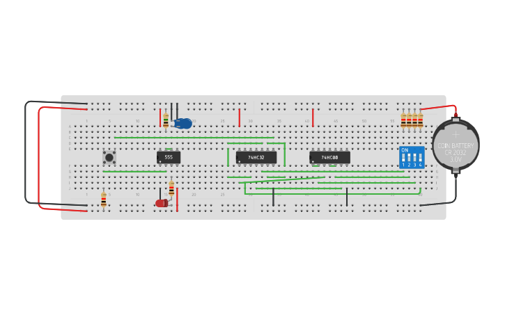 Circuit design code block - Tinkercad