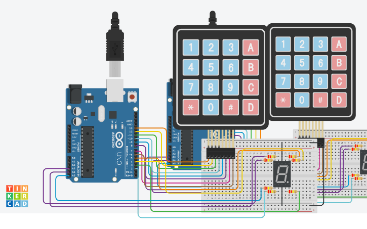 Circuit design Tugas Rumah Embedded 5 - Tinkercad