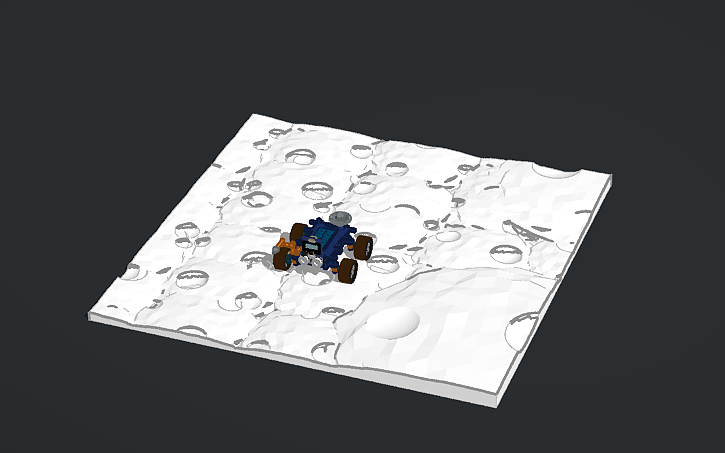 Inker Pad 3D design Space Vehicles Challenge - Rover - Tinkercad