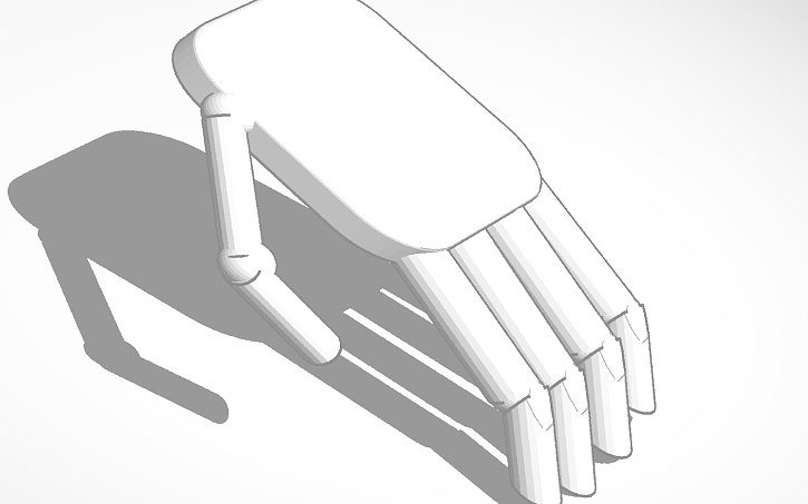 3D design Hand model - Tinkercad
