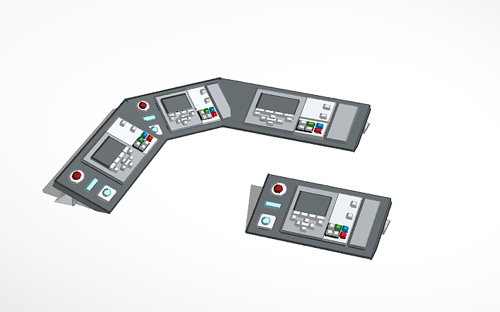 Tkinter Control Panel 3D design Control Panel - Tinkercad