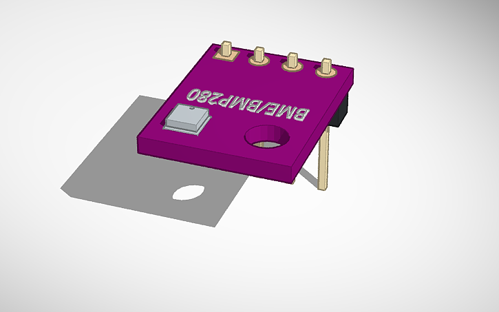 3D design BME/BMP280 - Tinkercad