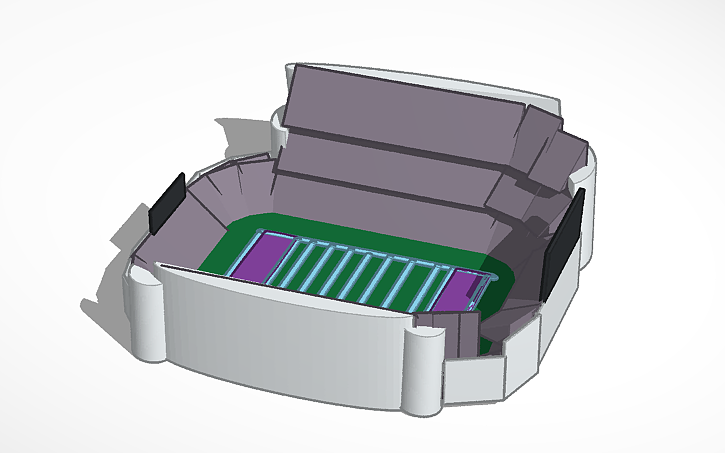 Stadium Tutorial Inventor 3D design stadium - Tinkercad