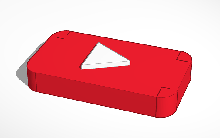 3d Design Play Button Tinkercad