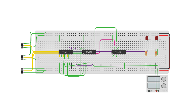 Circuit design BINARY CELL - Tinkercad