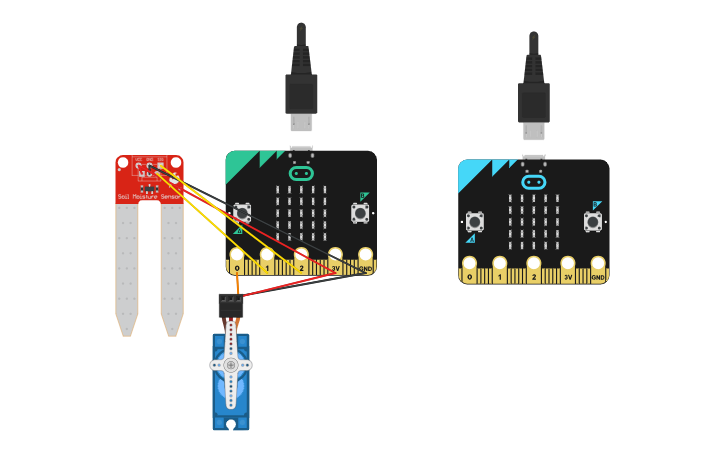 Circuit design Copy of Sensors Challenge - Tinkercad