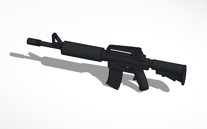 3D design M16 - Tinkercad