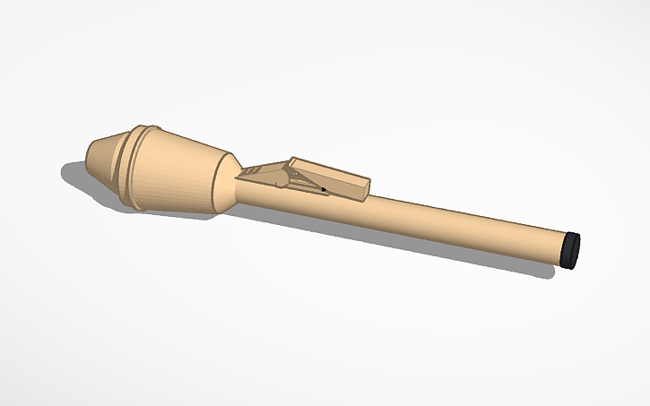 3D design Panzerfaust - Tinkercad