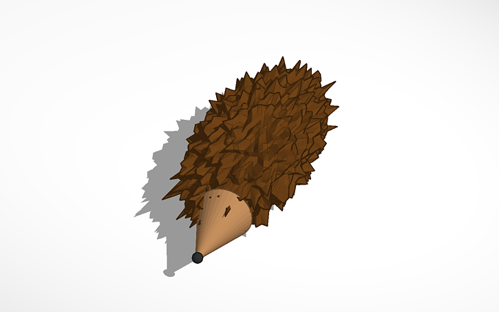 3D design hedgehog - Tinkercad