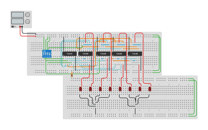 Circuit design Decoder - Tinkercad