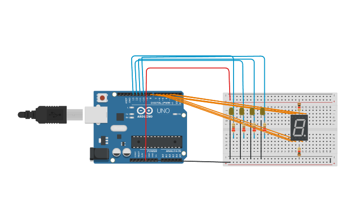 Circuit design Experiment3 - Binary LED Counter with 7 Segment ...