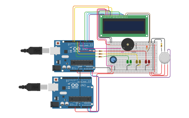Circuit design Copy of IoT project Assignment 1 - Arduino Gas Detector ...