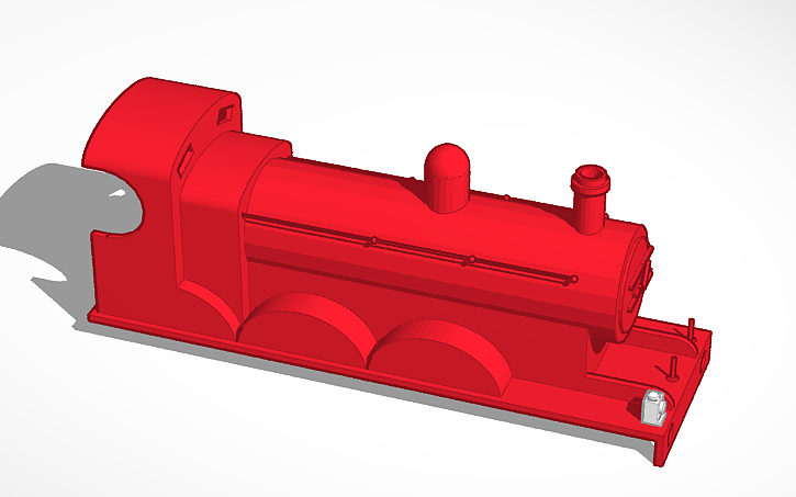 3D design James the Splendid Engine body - Tinkercad