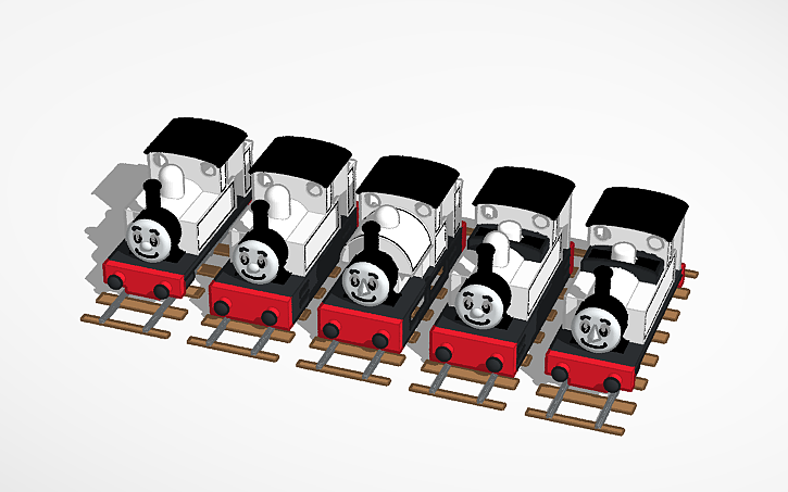 3D design Narrow Gauge 0-6-0 Tank Engines. - Tinkercad