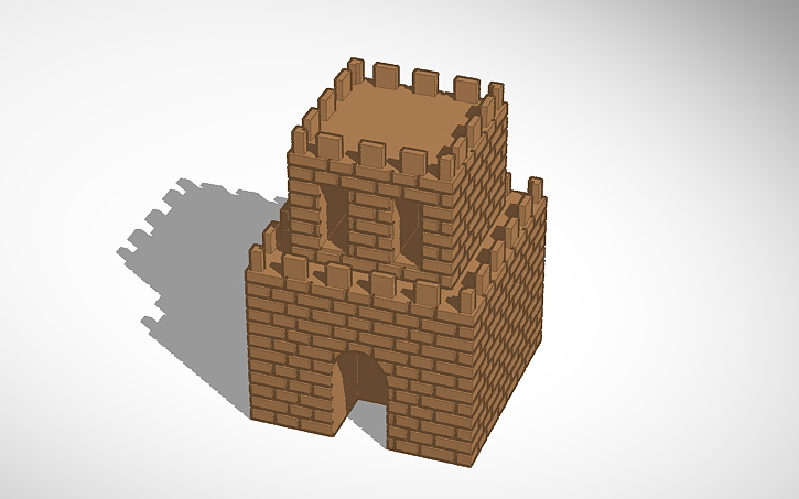 3D design Super Mario Castle - Tinkercad