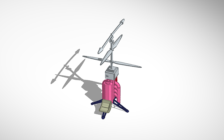 3D design gyro copter - Tinkercad