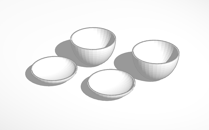 3D design Tupperware containers - Tinkercad