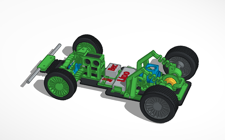 3D design RC CAR v0.1 W.I.P - Tinkercad