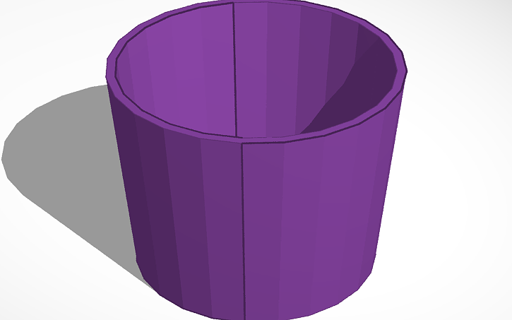 3D design simple Bucket - Tinkercad