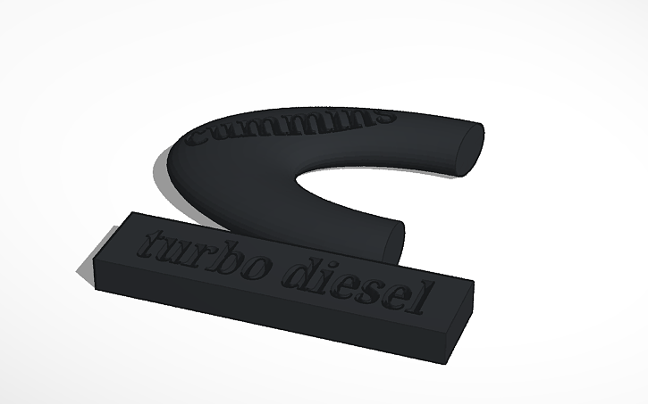 3D design dodge ram cummins turbo diesel - Tinkercad