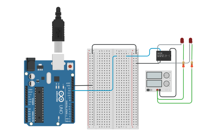 Relay Module In Tinkercad Circuit design Relay - Tinkercad