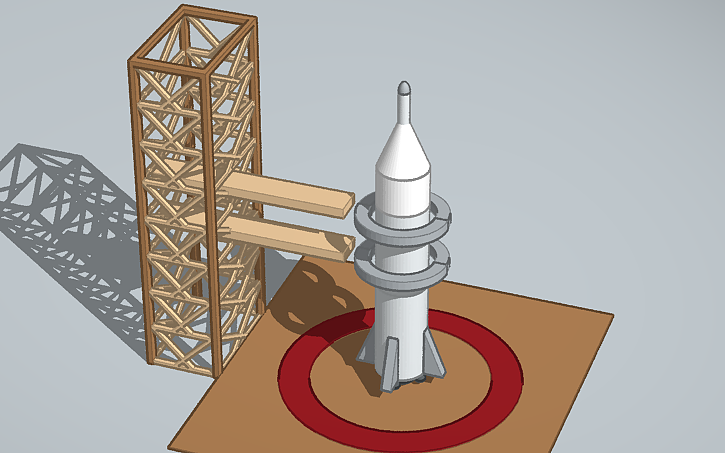 3D design The Working Spaceship - Tinkercad