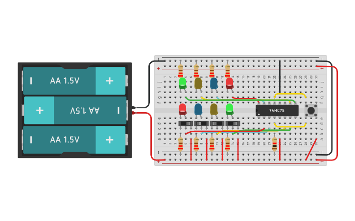 Circuit design LED - Tinkercad