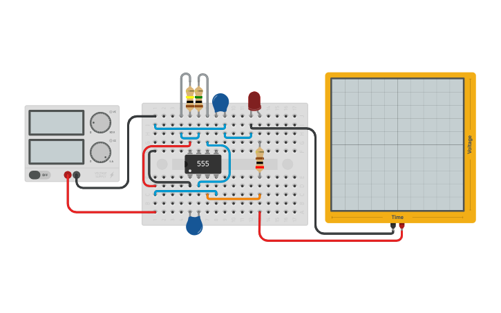 Circuit design Clock Generator - Tinkercad