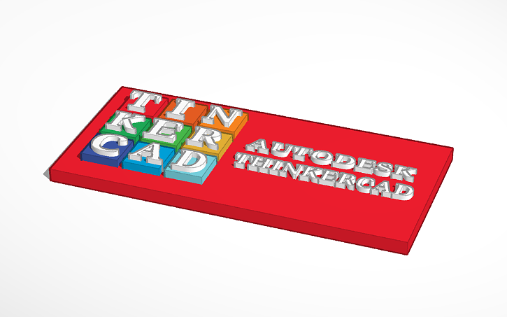 3D design 띵커케드 로고 (thinkercad logo) - Tinkercad