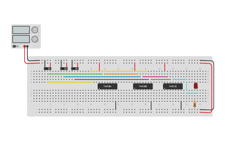 Circuit design Multiplex - Tinkercad